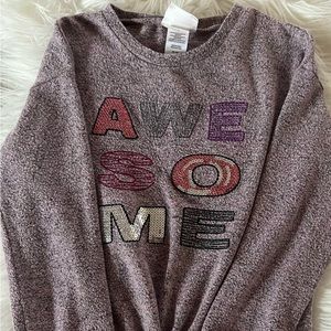 Girls knit sweater with sequins